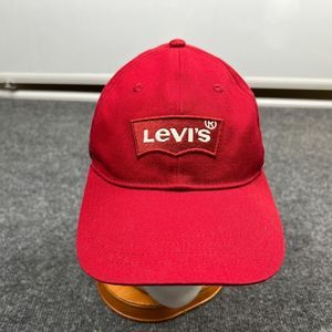 Levi Strauss & Co Levi's Big Logo Snapback Cap Adult Adjustable Red Patch Hat